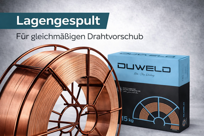 DUWELD Schweißdraht SG2 15 kg – MIG/MAG – 0,8 / 1,0 / 1,2 mm