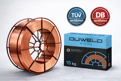 DUWELD Schweißdraht SG2 15 kg – MIG/MAG – 0,8 / 1,0 / 1,2 mm