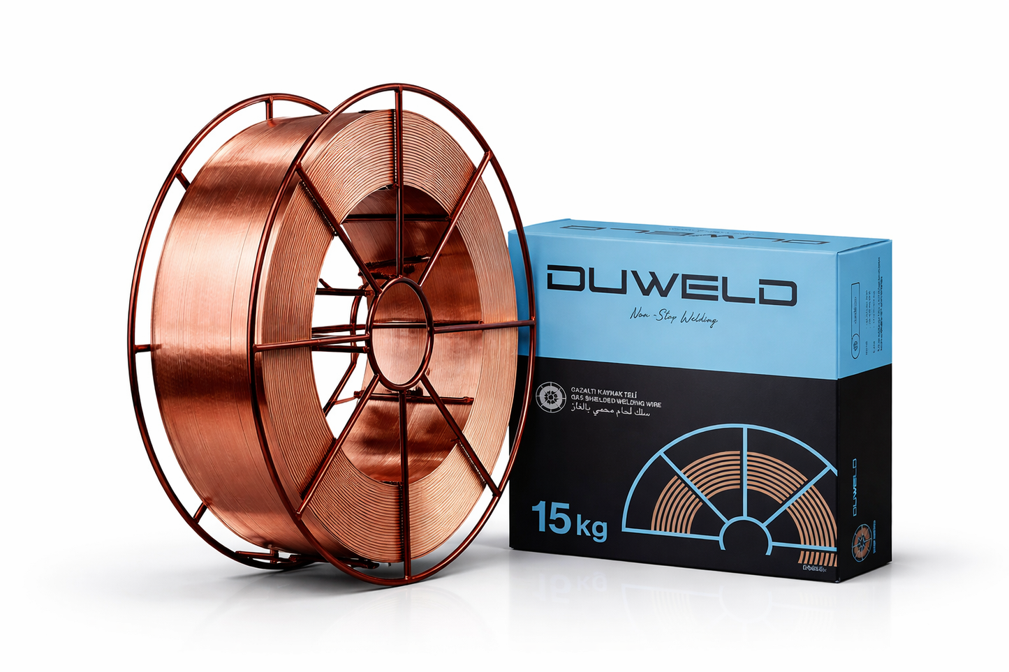 DUWELD Schweißdraht SG2 15 kg – MIG/MAG – 0,8 / 1,0 / 1,2 mm